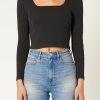 WOMENS Neuw Denim Tops & Singlets | Jonesy Square Neck Top - Black