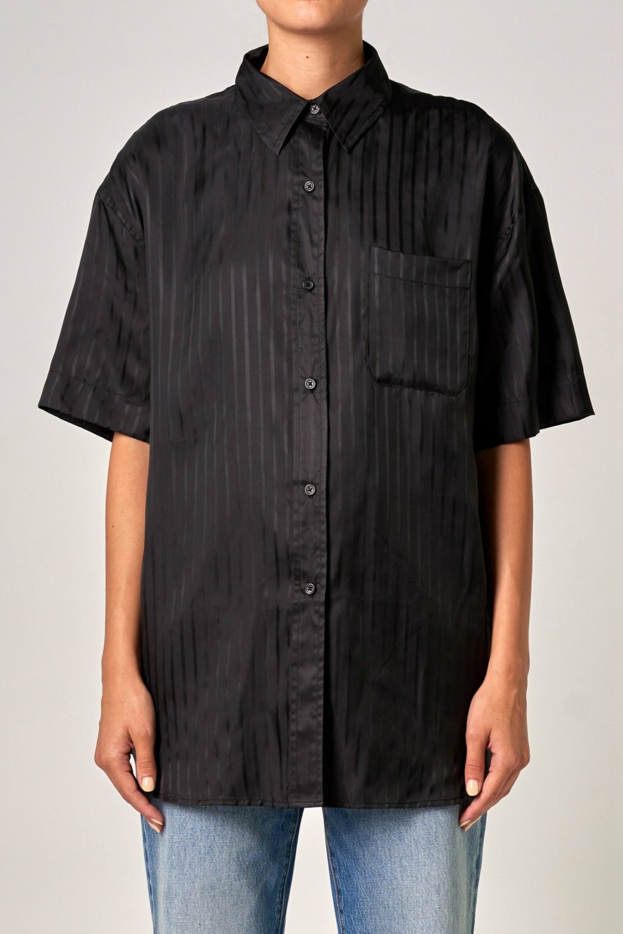 WOMENS Neuw Denim Shirts | Barrett Ss Shirt - Black Stripe