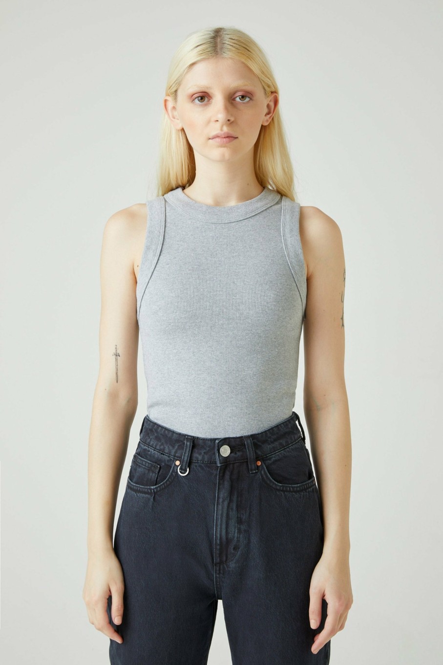 WOMENS Neuw Denim Tops & Singlets | Jonesy Singlet - Grey Marle