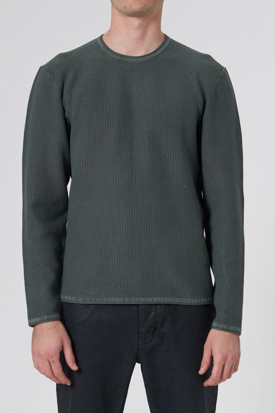 MENS Neuw Denim Knits | Strummer Rib - Spruce Green