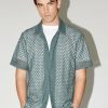 MENS Neuw Denim Shirts | Curtis Ss Broderie - Military