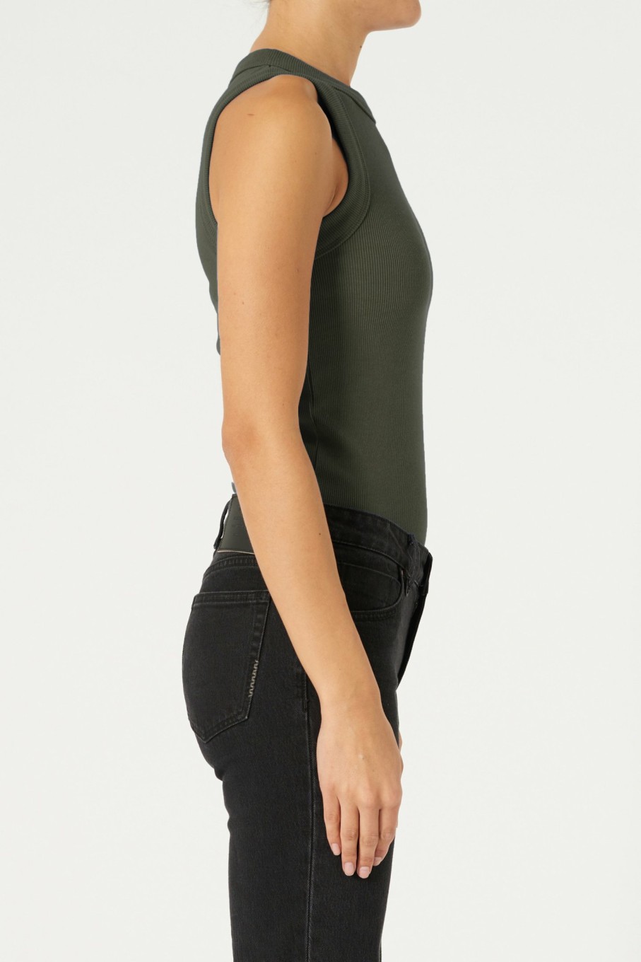 WOMENS Neuw Denim Tops & Singlets | Jonesy Singlet - Dark Military