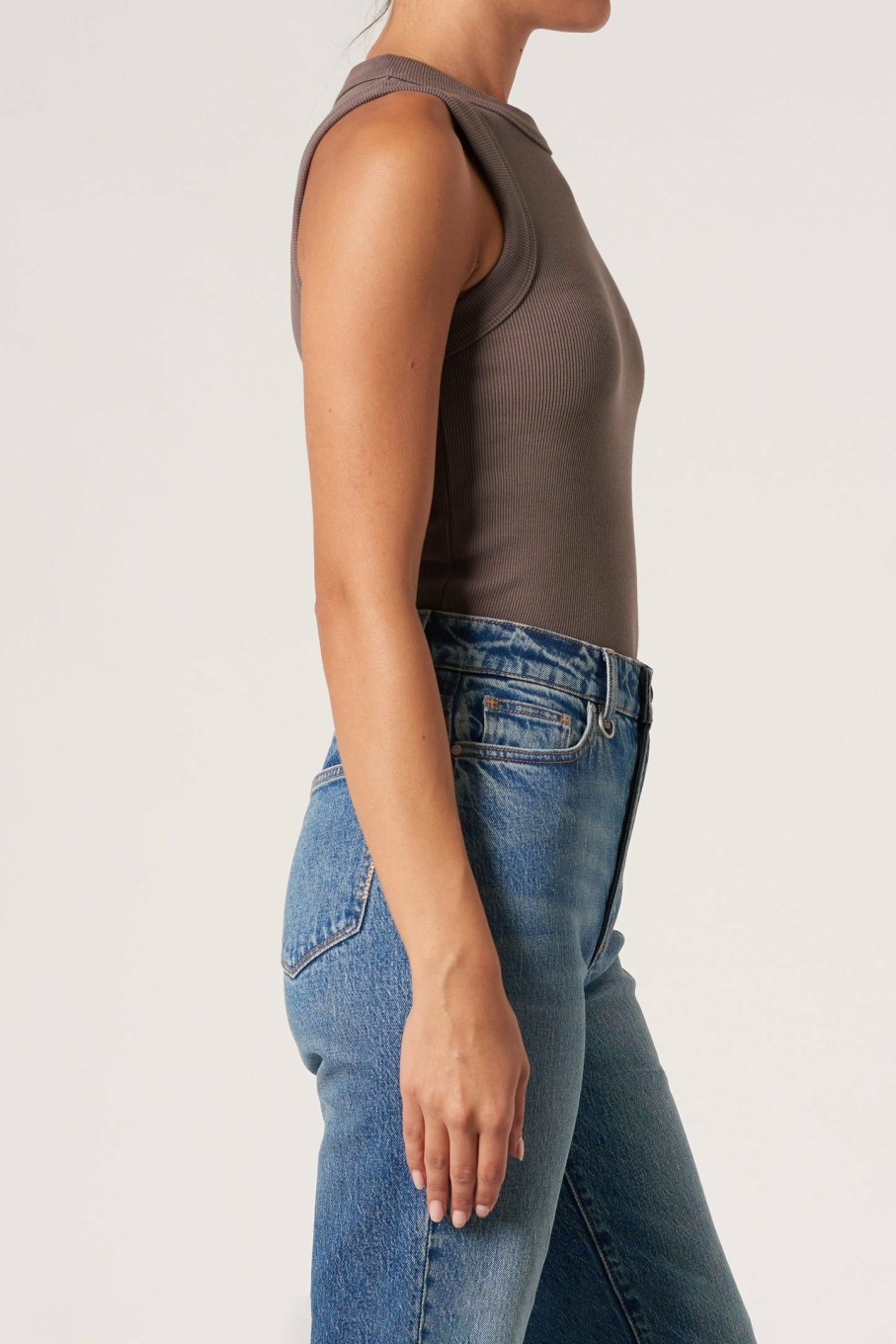 WOMENS Neuw Denim Tops & Singlets | Jonesy Singlet - Peat