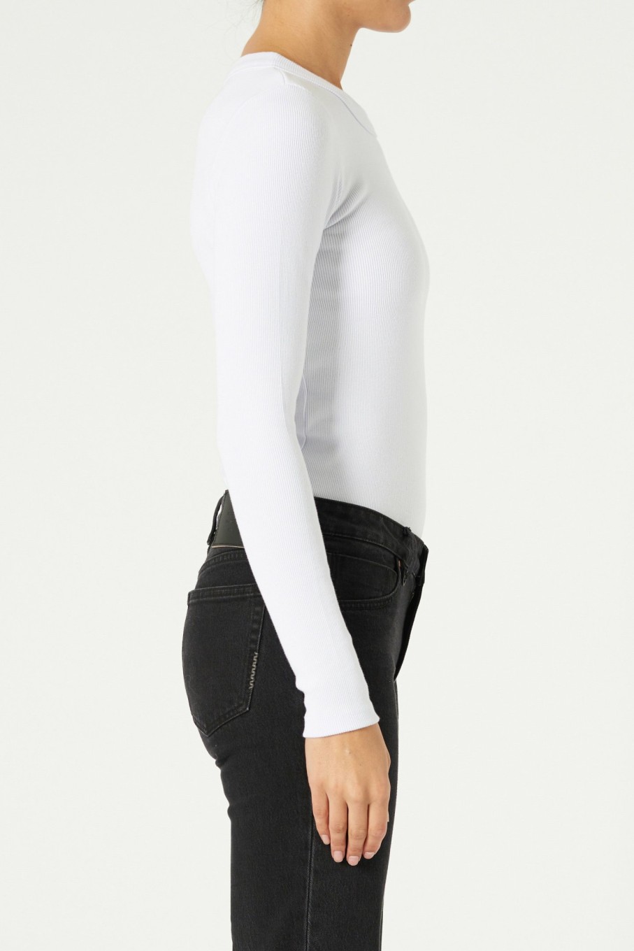 WOMENS Neuw Denim Tops & Singlets | Jonesy Long Sleeve - White