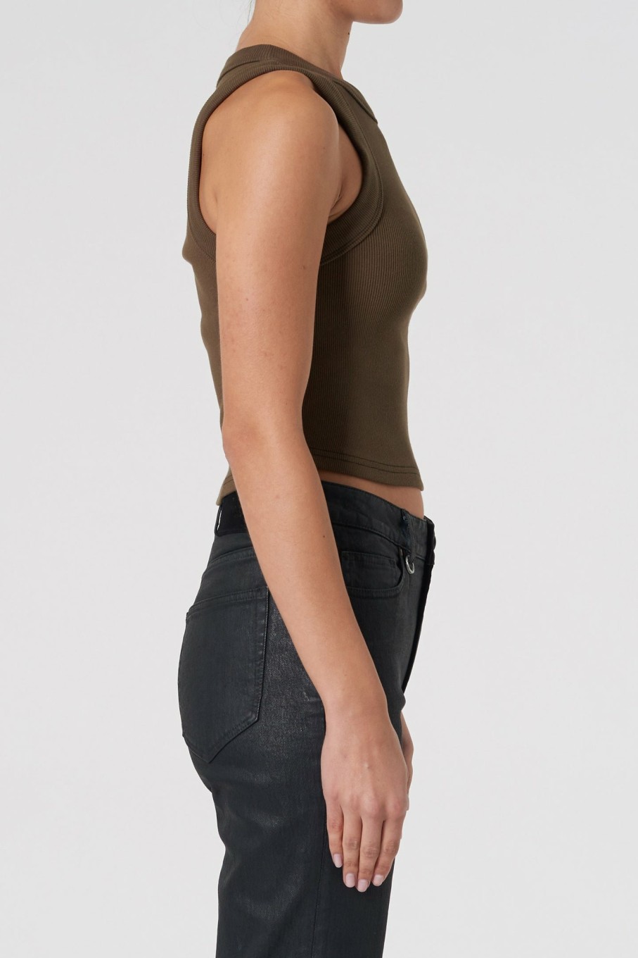 WOMENS Neuw Denim Tops & Singlets | Jonesy Recut Singlet - Kelp