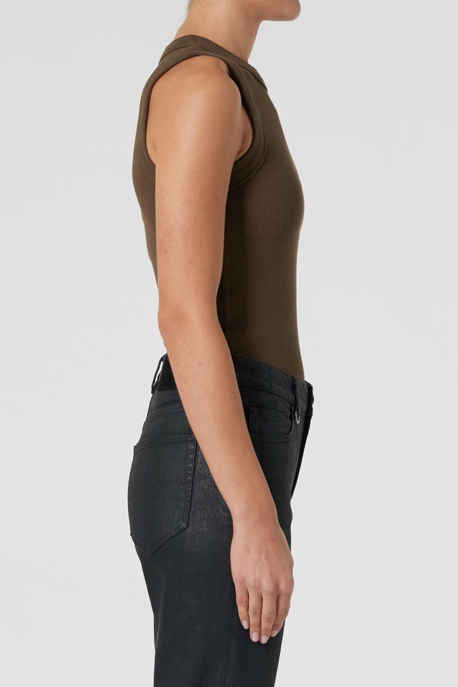 WOMENS Neuw Denim Tops & Singlets | Jonesy Singlet - Kelp