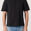 MENS Neuw Denim Shirts | Saville Knit Ss Shirt - Black