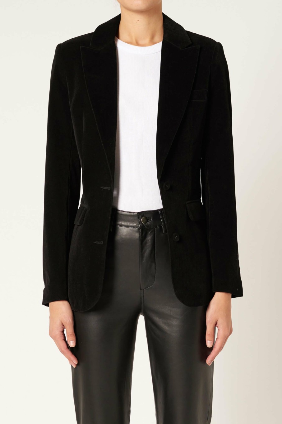 WOMENS Neuw Denim Jackets | Atelier Velvet Blazer - Black