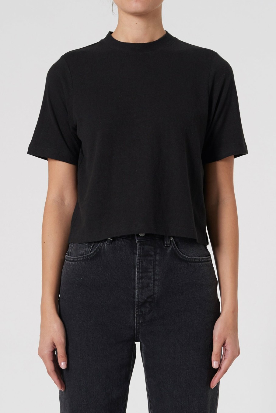 WOMENS Neuw Denim Tops & Singlets | Juno Layer Tee - Washed Black