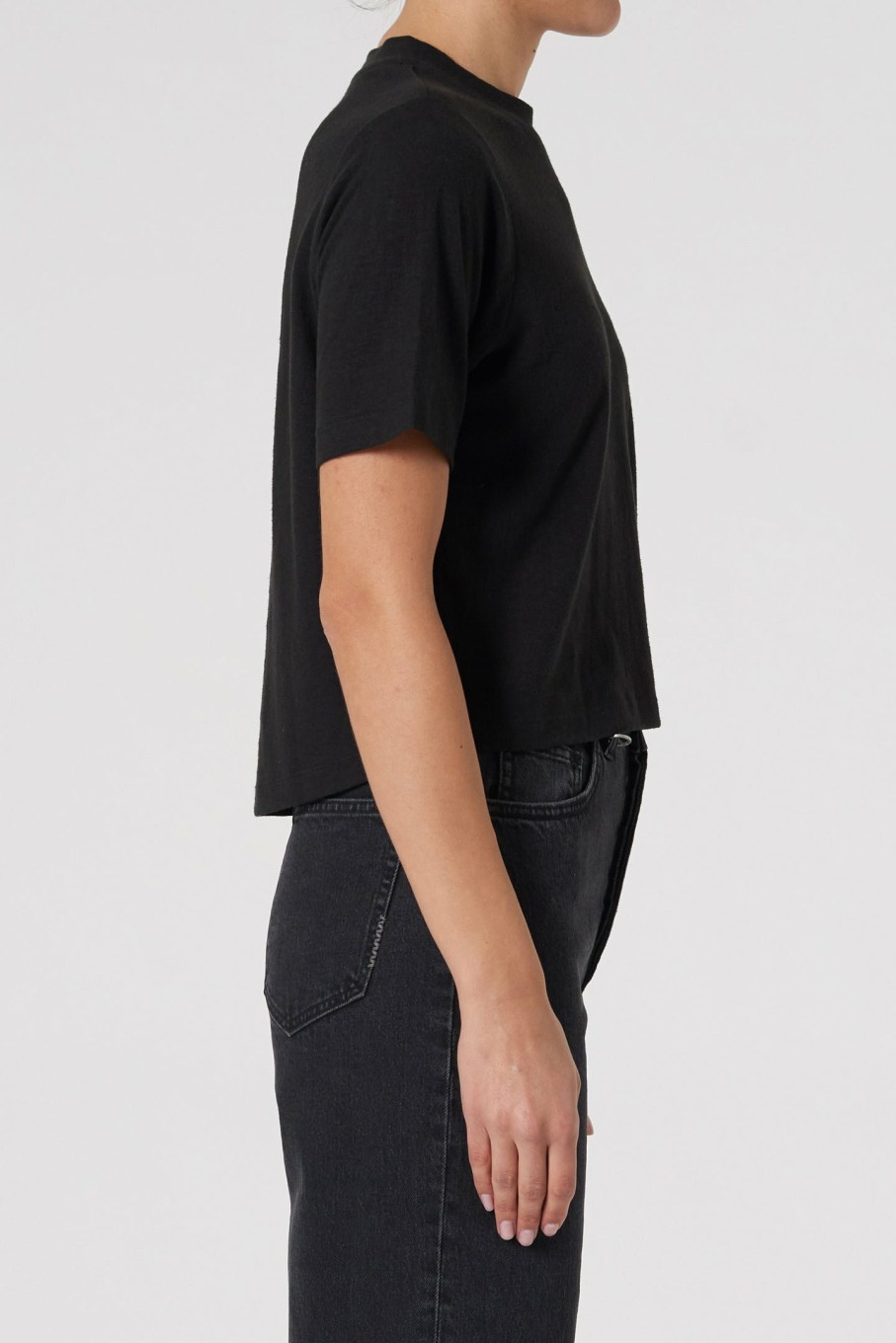 WOMENS Neuw Denim Tops & Singlets | Juno Layer Tee - Washed Black