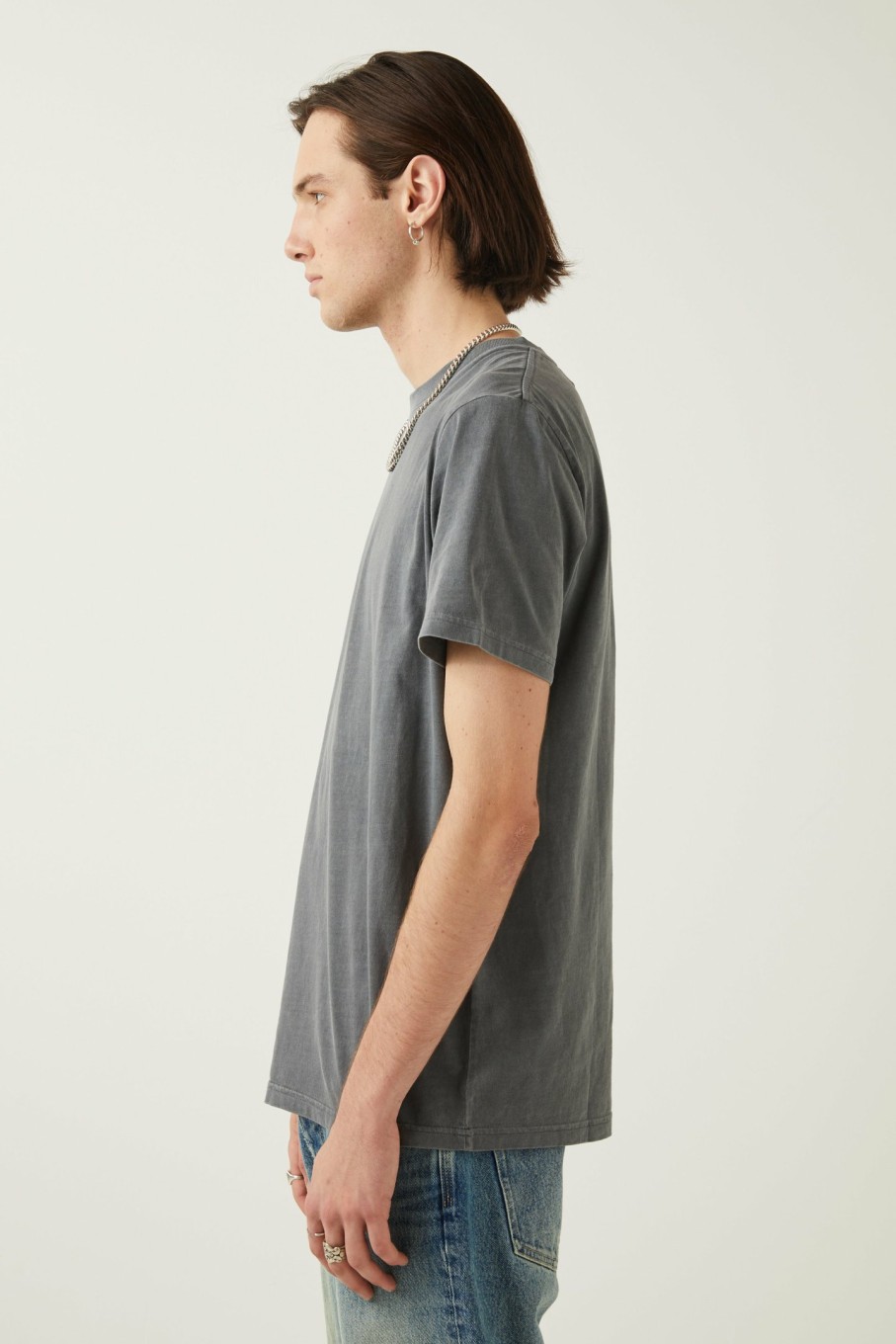 MENS Neuw Denim Tees | Organic Band Tee - Graphite