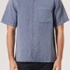 MENS Neuw Denim Shirts | Curtis Ss Shirt - Steel Blue