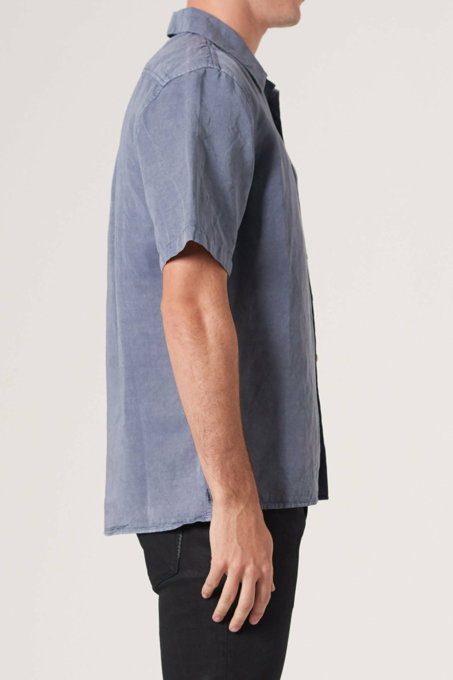 MENS Neuw Denim Shirts | Curtis Ss Shirt - Steel Blue