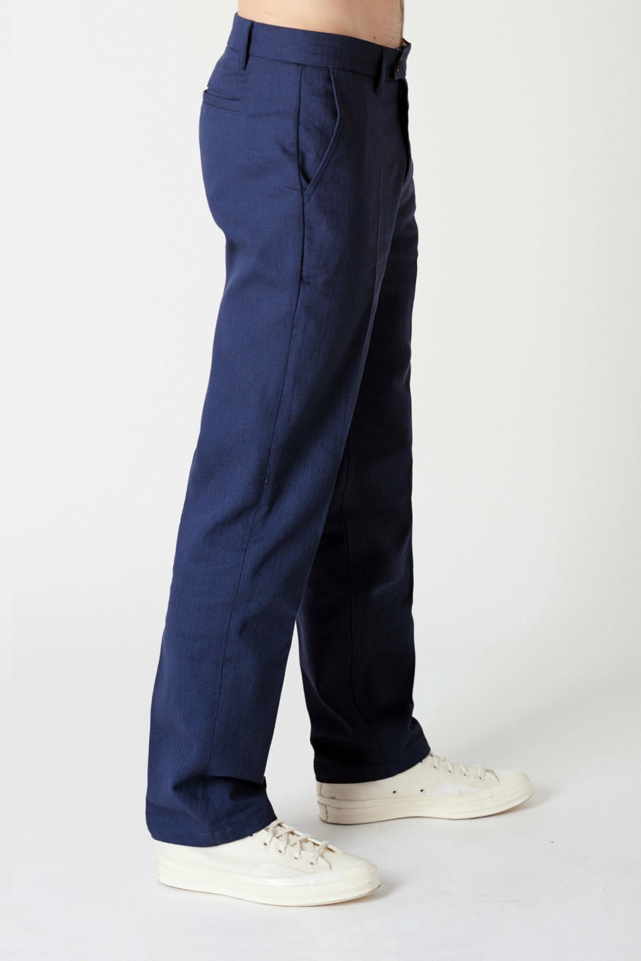 MENS Neuw Denim Pants | Samo Herringbone Pant - Ink