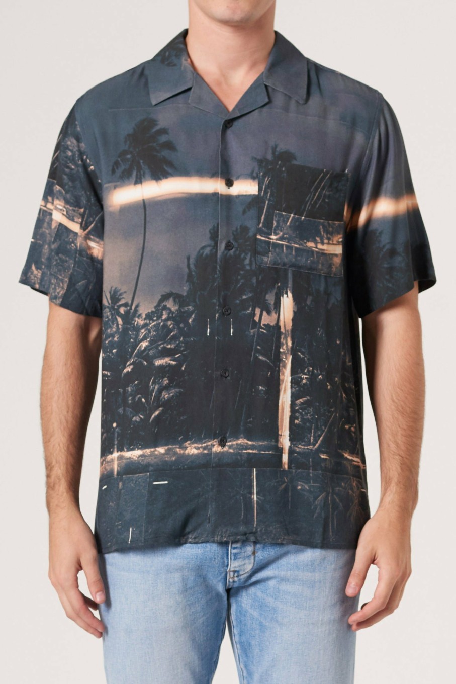 MENS Neuw Denim Shirts | Graaf Art Shirt 1 - Dark Pine