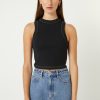 WOMENS Neuw Denim Tops & Singlets | Jonesy Recut Rib Singlet - Black