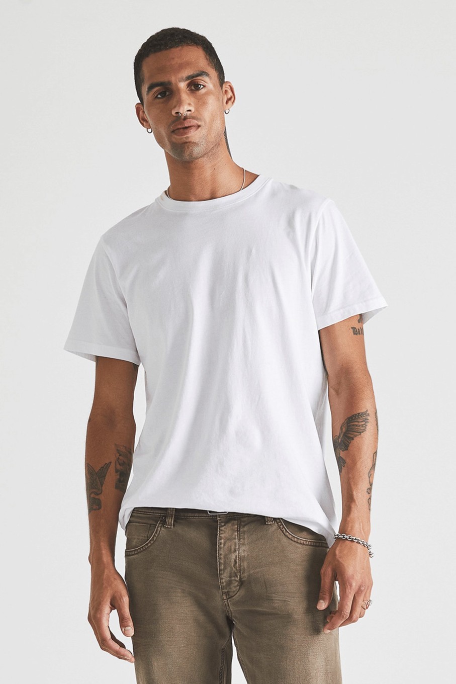 MENS Neuw Denim Tees | Organic Band Tee - White