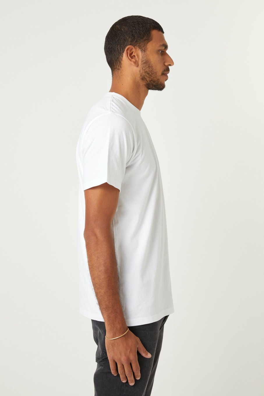 MENS Neuw Denim Tees | Organic Band Tee - White