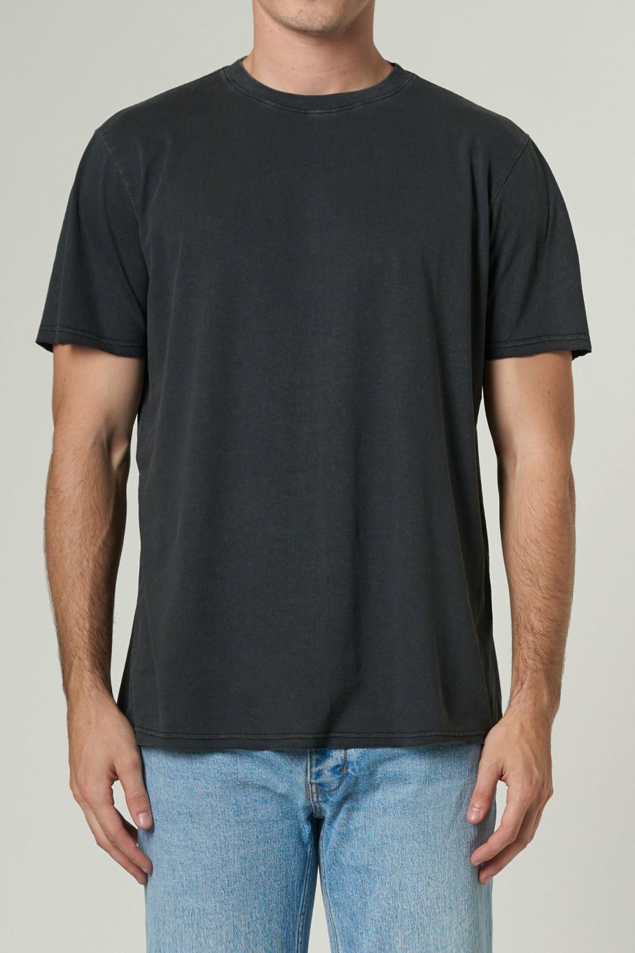 MENS Neuw Denim Tees | Linen Band Tee - Black