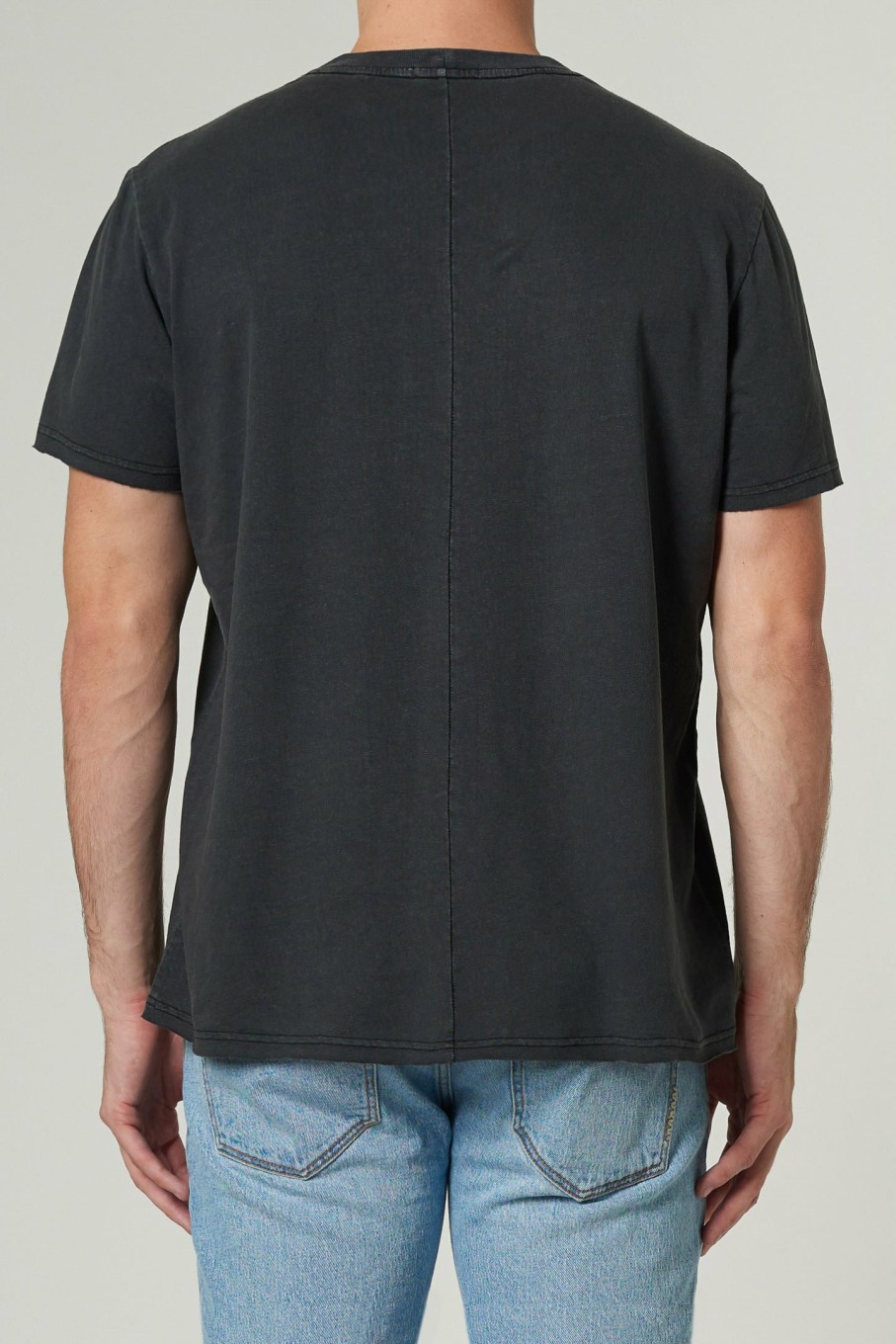 MENS Neuw Denim Tees | Linen Band Tee - Black