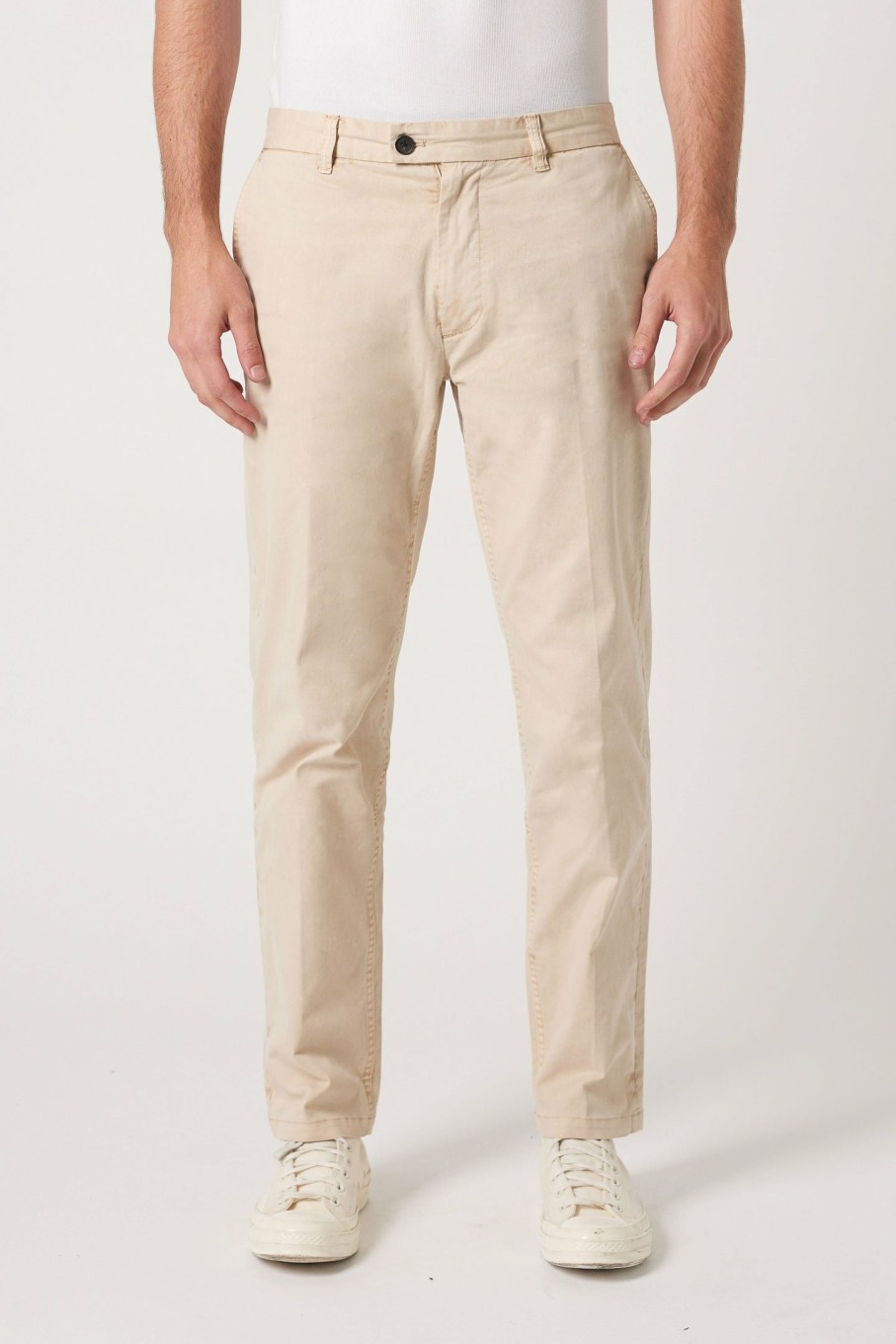 MENS Neuw Denim Pants | Cash Washed Twill Pant - Stone